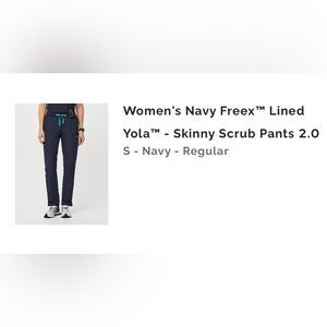 Figs Women's Navy Skinny Scrub Pants